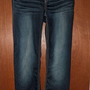 Vintage Y2K Hydraulic Low Rise Thick Stitch jeans